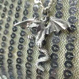 Pewter Dragon necklace